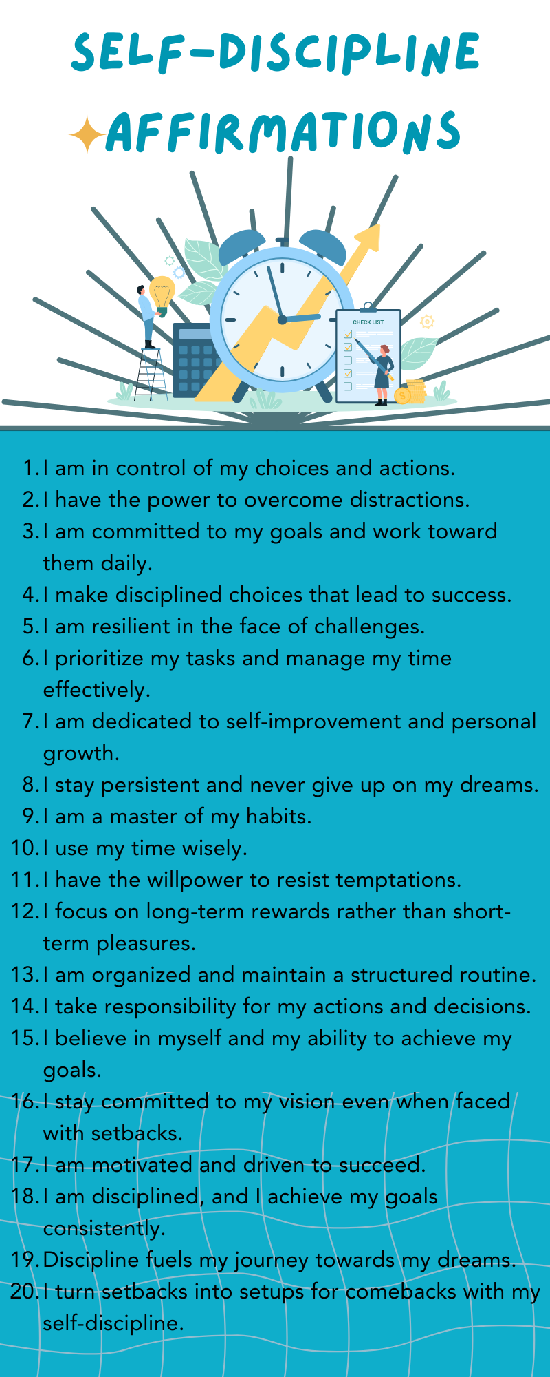 Self-discipline Affirmations