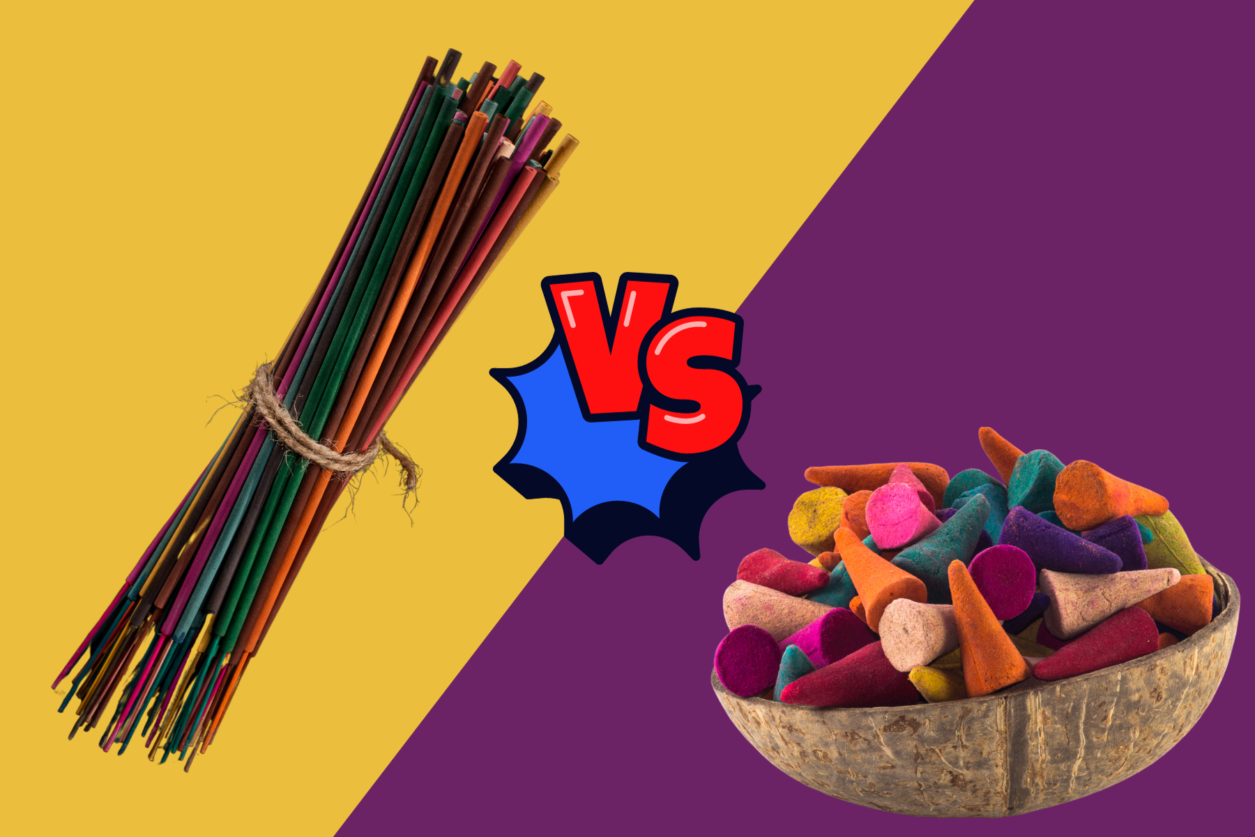 incense sticks vs cones